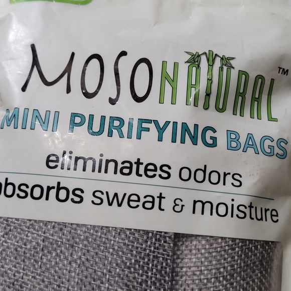 Purifying Odor Removing Bags 2 Pack Moso Bags Bamboo Charcoal Purifying Bags - Picture 2 of 9